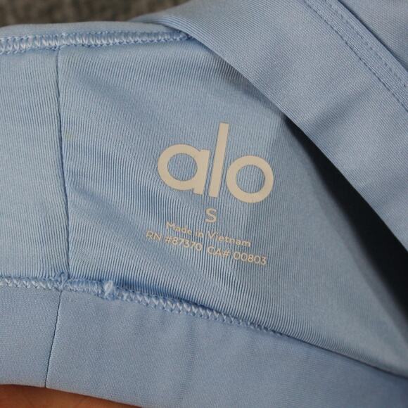 Alo Yoga Set Womens Small Airlift Intrigue Bra High Waist Leggings Blue Pilates - Picture 5 of 16